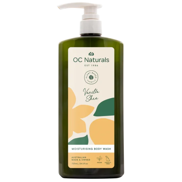OC Naturals Vanilla Shea Moisturising Body Wash | 725mL
