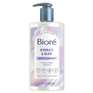 Biore Hydrate & Glow Gentle Cleanser 200ml