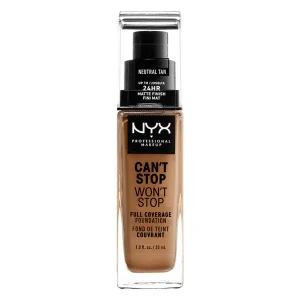 NYX Can't Stop Won't Stop Full Coverage Foundation Neutral Tan 30ml