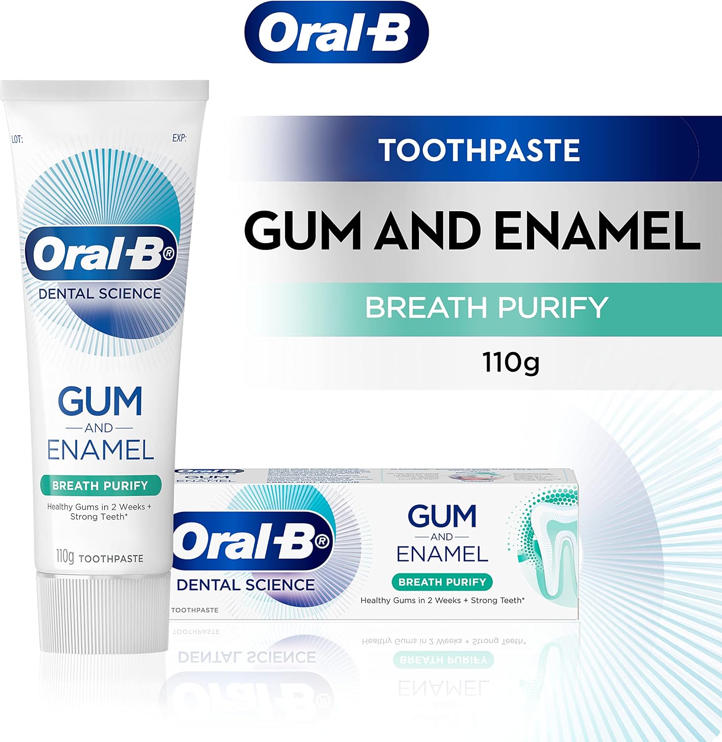 Oral-B Dental Science Gum and Enamel Breath Purify Toothpaste 110g - Image 4