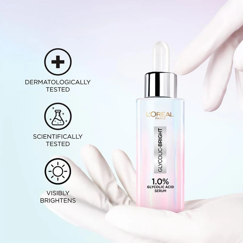 L'Oreal Glycolic Bright Instant Glowing Serum 30ml. - Image 4