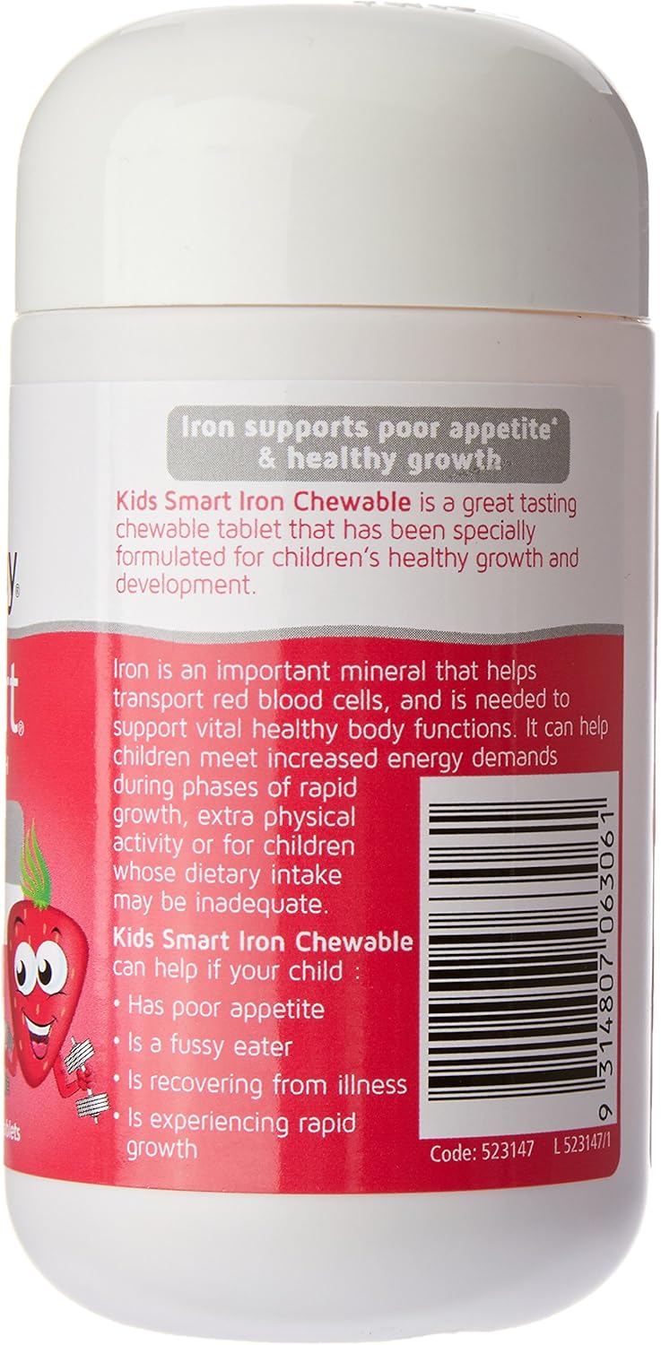 Nature's Way Kids Smart Iron + Vitamin C 50 Chewable Straberry - Image 3