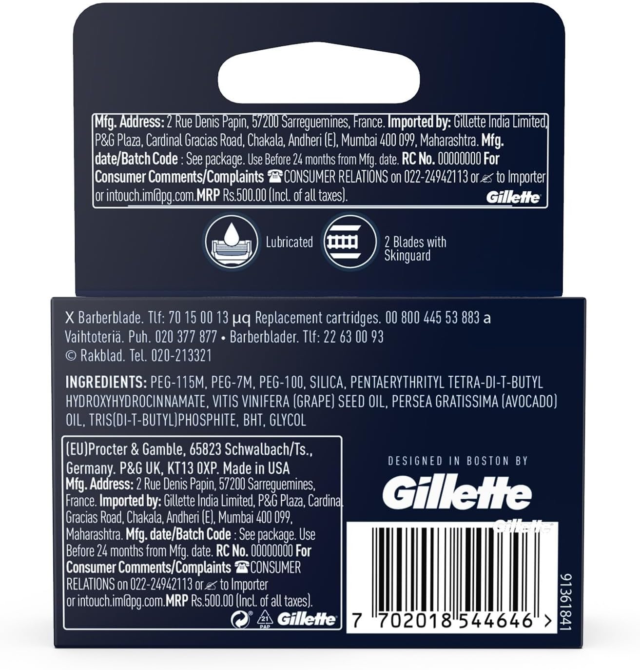 King.C.Gillette Neck Razor Blades 3pk. - Image 4