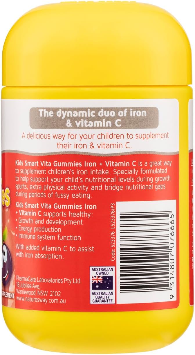 Nature's Way Kids Smart Iron Vita 60 Gummies - Image 2