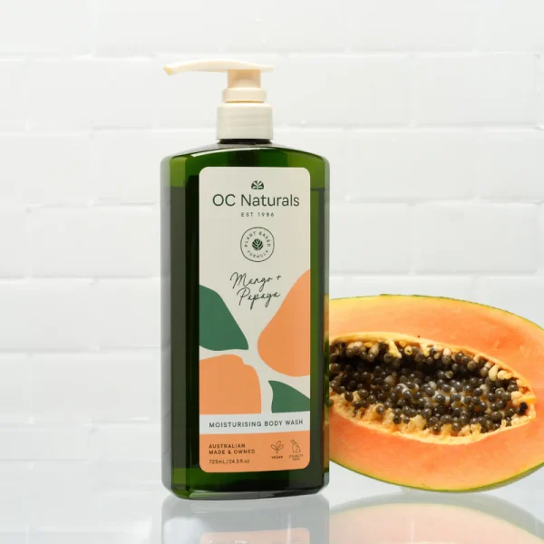 OC Naturals Mango & Papaya Moisturising Body Wash | 725mL - Image 2