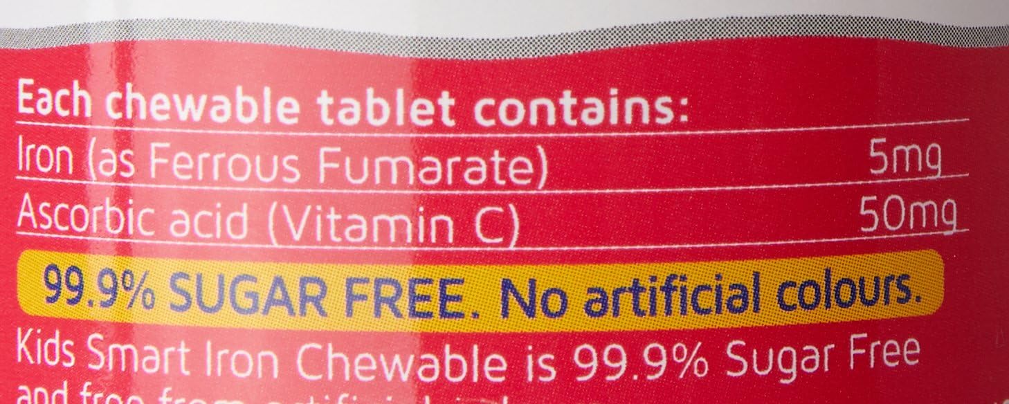 Nature's Way Kids Smart Iron + Vitamin C 50 Chewable Straberry - Image 2