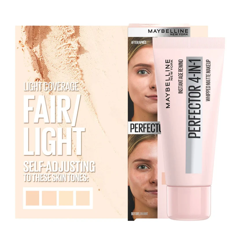 Maybelline Instant Anti Age Perfector 4-In-1 Whipped Matte Makeup 00 Fair/Light 30ml - Image 4