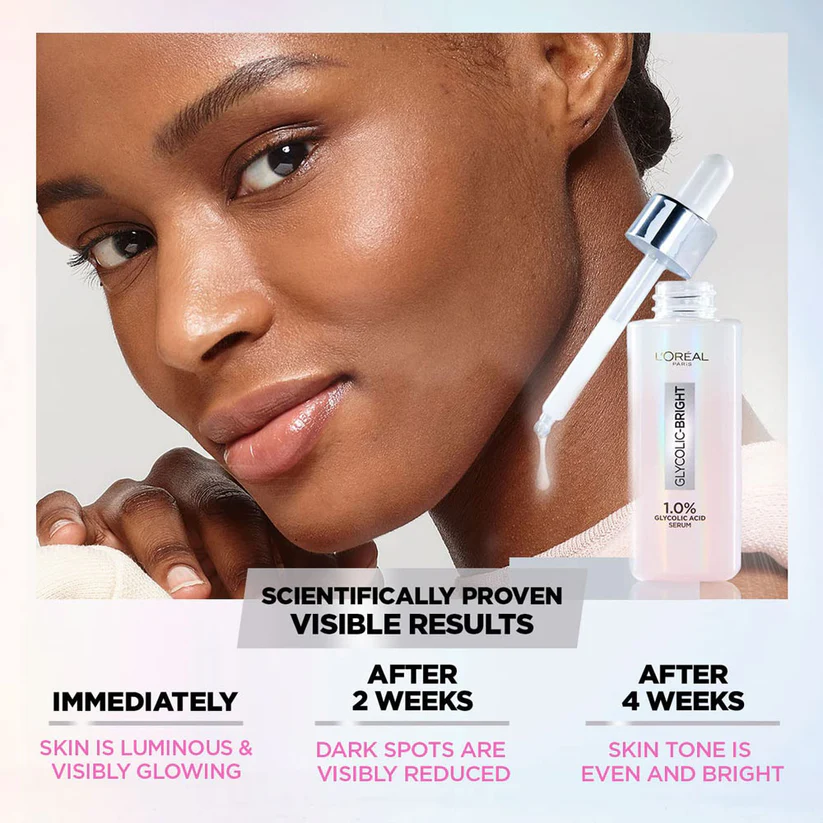 L'Oreal Glycolic Bright Instant Glowing Serum 30ml. - Image 2