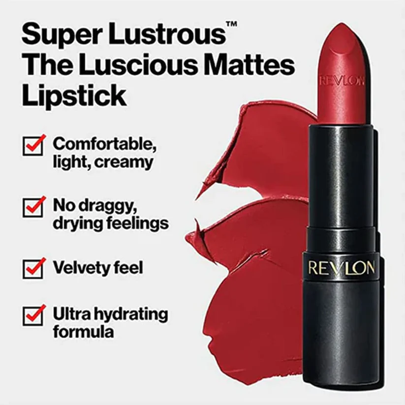 Revlon Super Lustrous Lipstick Matte 027 Ride Or Die 4.2g - Image 3