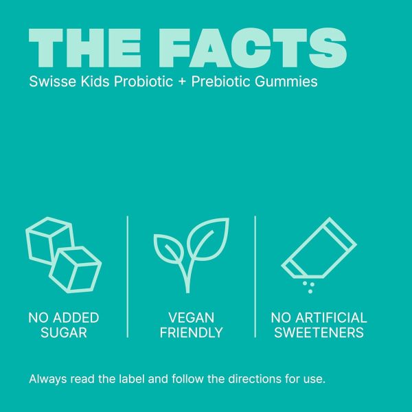 Swisse Kids Probiotic & Prebiotic Gummies - 2 Billion Probiotics Per Serve  - 45 Pack - Image 3