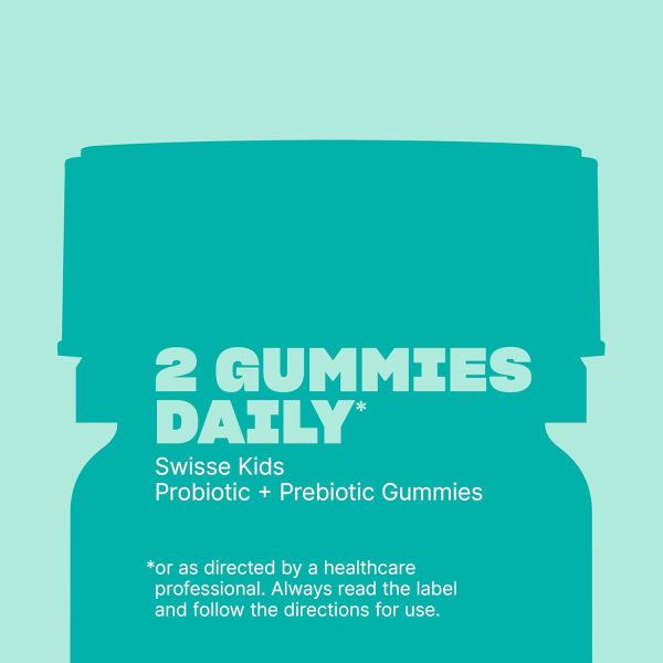 Swisse Kids Probiotic & Prebiotic Gummies - 2 Billion Probiotics Per Serve  - 45 Pack - Image 4