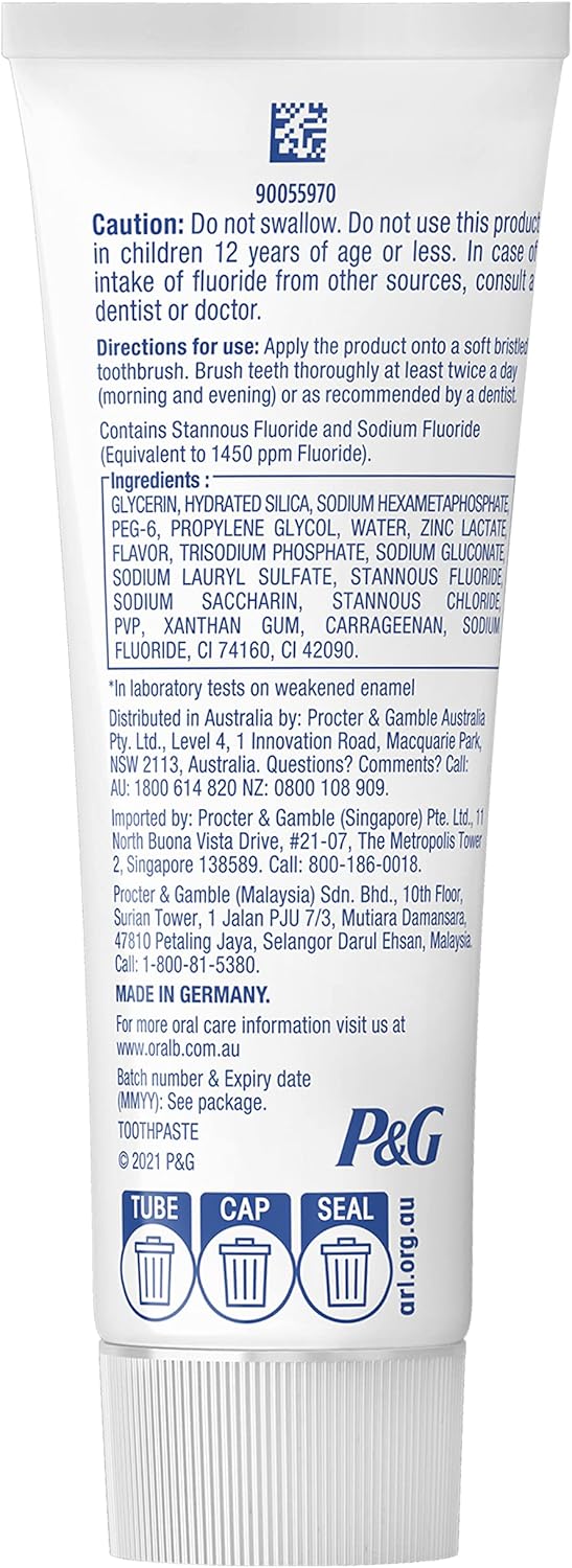 Oral-B Dental Science Gum and Enamel Breath Purify Toothpaste 110g - Image 8