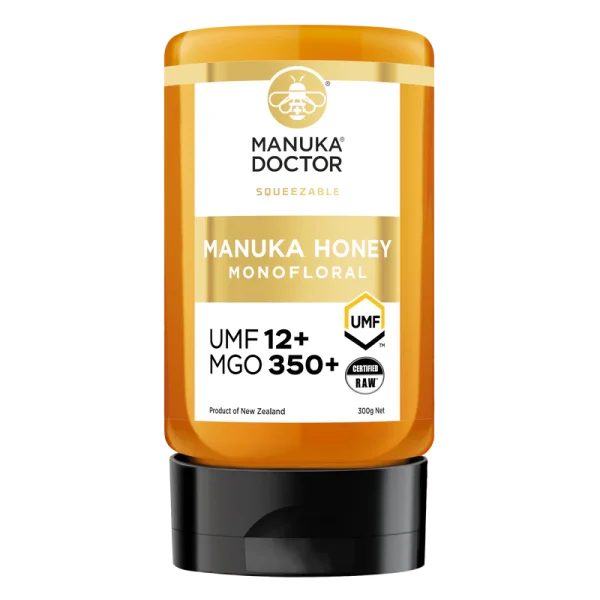 Manuka Doctor UMF 12+ Monofloral Manuka Honey 300g (Squeezy) - Image 7