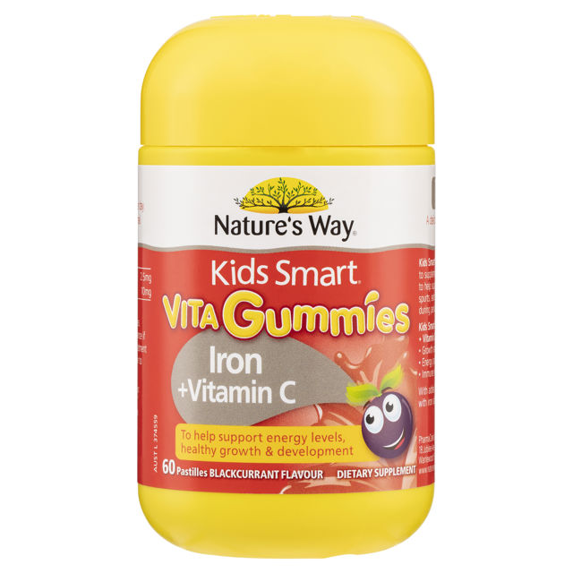 Nature's Way Kids Smart Iron Vita 60 Gummies
