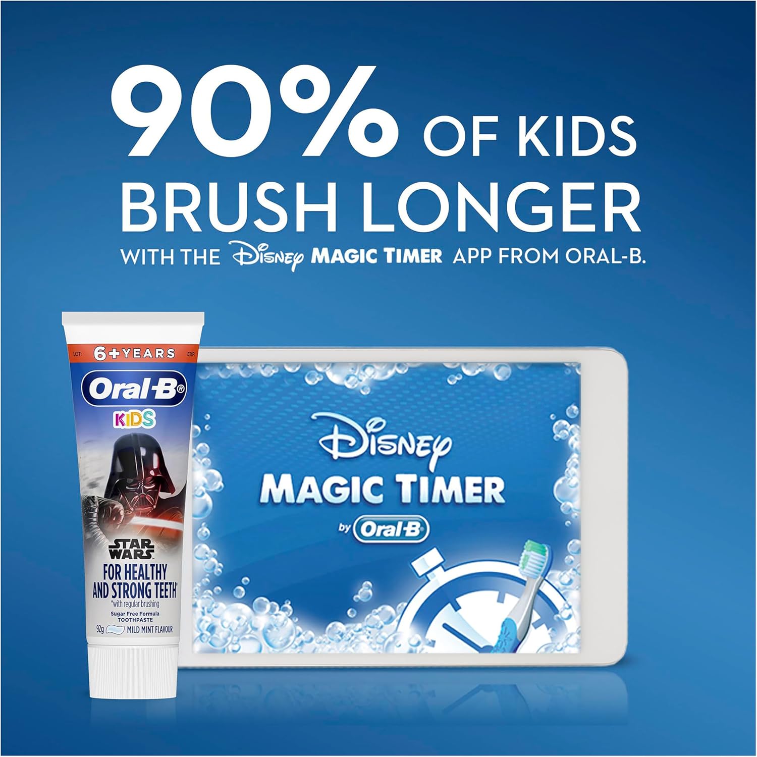 Oral-B Kids Clean Star Wars 6+ Years Mild Mint Toothpaste 92g - Image 8