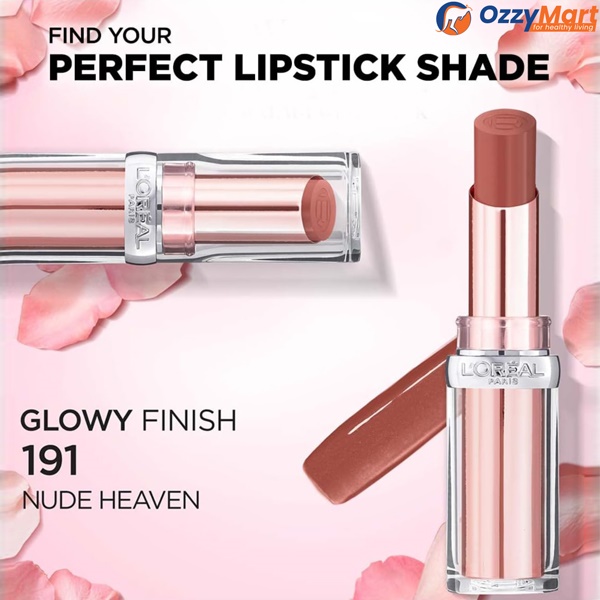L'Oreal Paris Glow Paradise Lipstick 191 Nude Heaven - Image 6