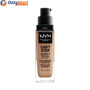 NYX Can't Stop Wont Stop Full Coverage Foundation 30ml CSWSF12 CLASSIC TAN