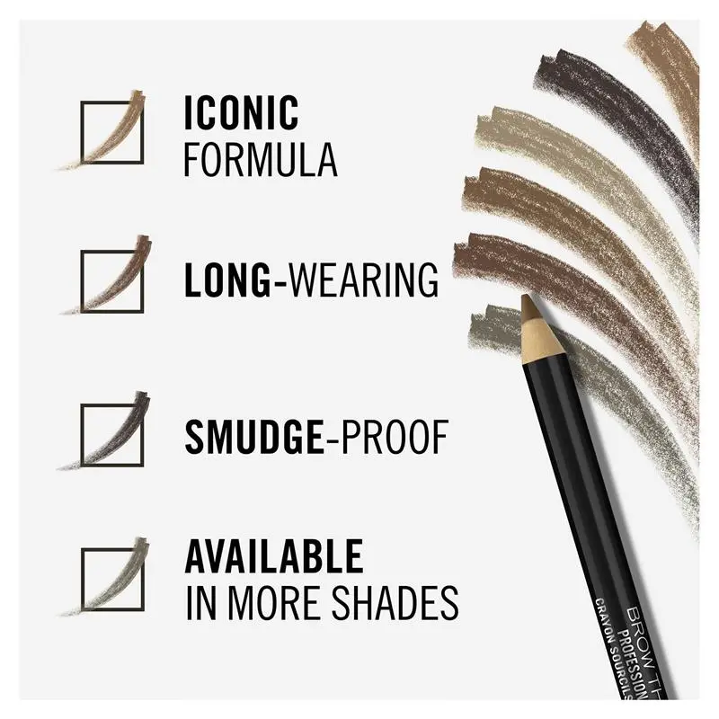 Rimmel London Brow This Way Professional Pencil #005 - Ash Brown - Image 2