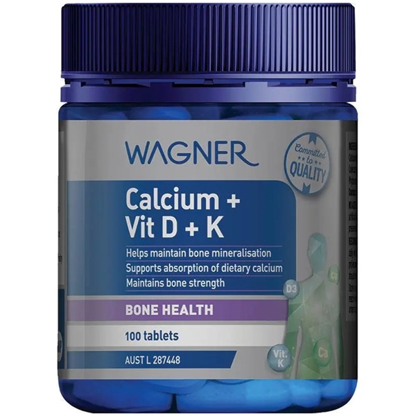 Wagner Calcium + Vitamin D + K 100 Tablets - Image 3