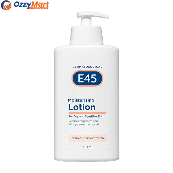 E45 - Moisturising Lotion For Dry Skin Conditions | Non Greasy Lotion | Hypoallergenic | 500mL