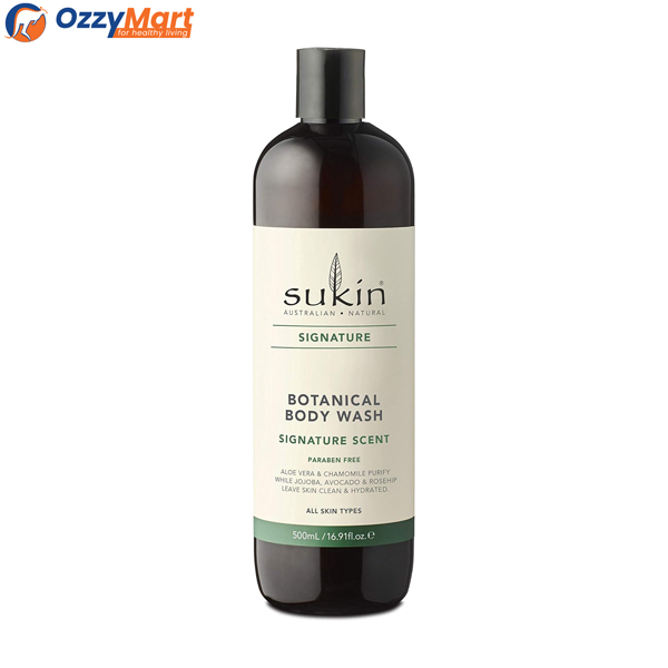 Sukin Botanical Body Wash, Signature, 500ml