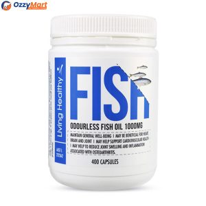Living Healthy Odourless Fish Oil 1000mg, 400 Soft gel Capsules