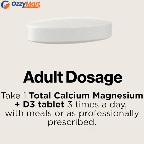 Blackmores Total Calcium Magnesium + D3 Bone Health Vitamin Tablets 125 pack - Image 3