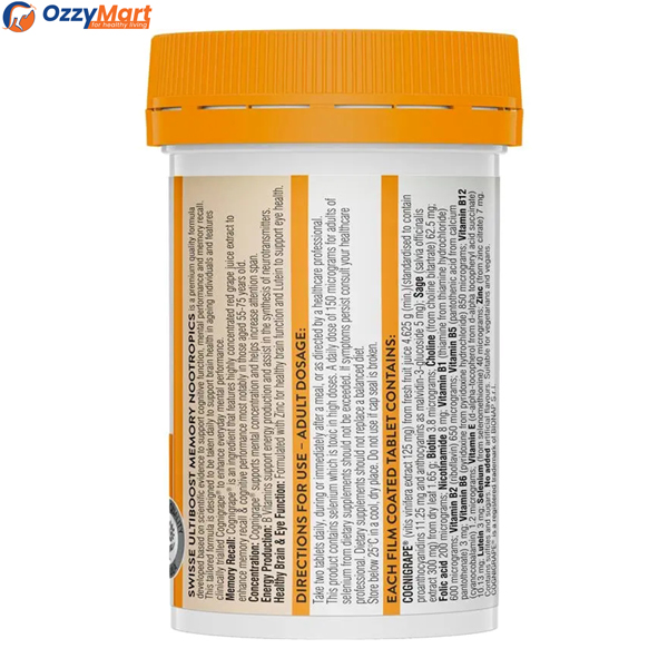 Swisse Ultiboost Memory Nootropics 60 Tabs - Image 4