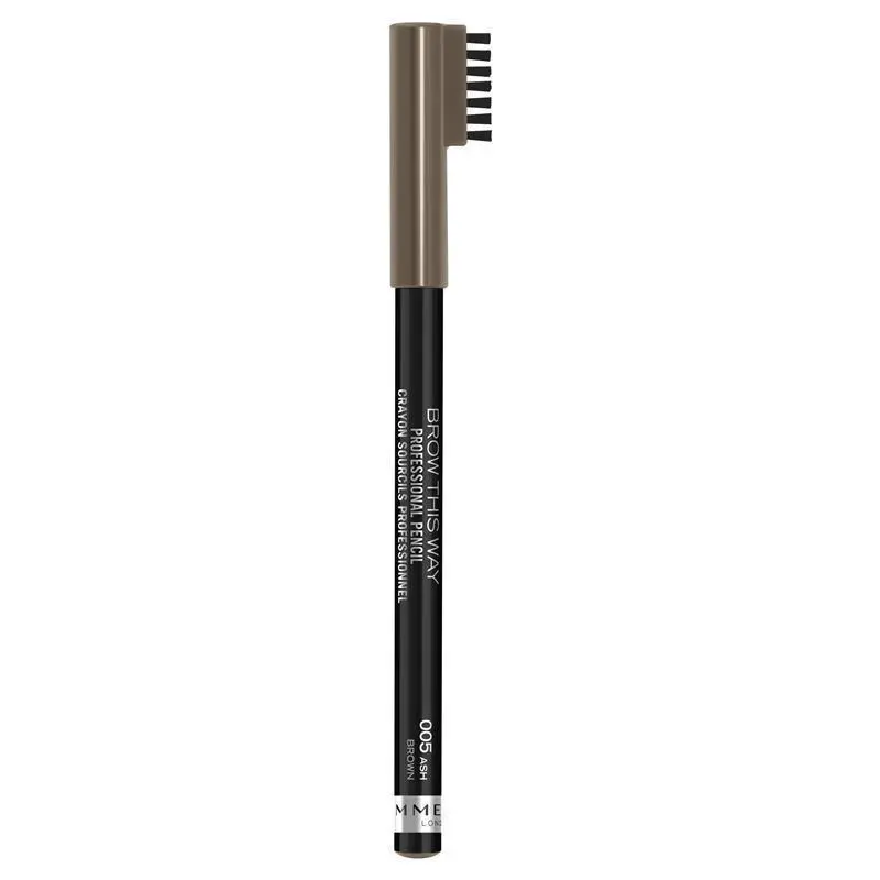 Rimmel London Brow This Way Professional Pencil #005 - Ash Brown - Image 3